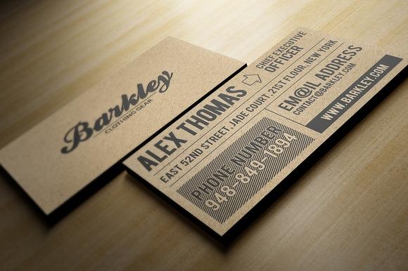 Artisan Kraft Business Card Template - Clubcard Printing Canada