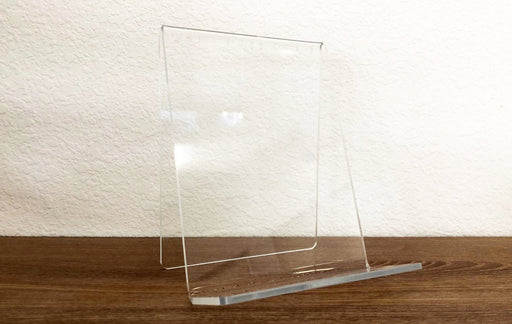 Clear Acrylic Book Stand | 6" Wide Heavy Acrylic Display Stands - Clubcard Printing Canada