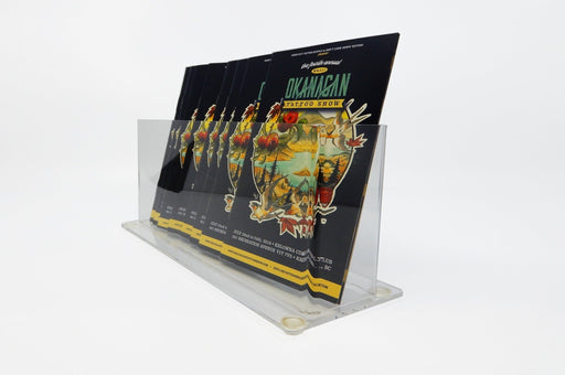 Clear Acrylic Card Display Stand, Low Profile Literature Stand | Clubcard - Clubcard Printing Canada