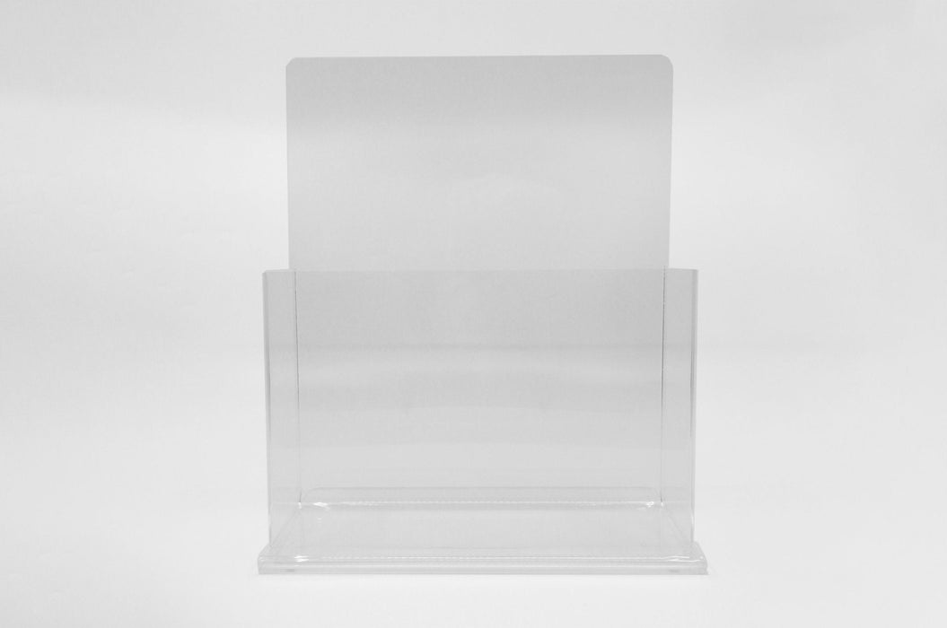 Clear Acrylic Literature Stand, Magazine Stand | Clubcard - Clubcard Printing Canada