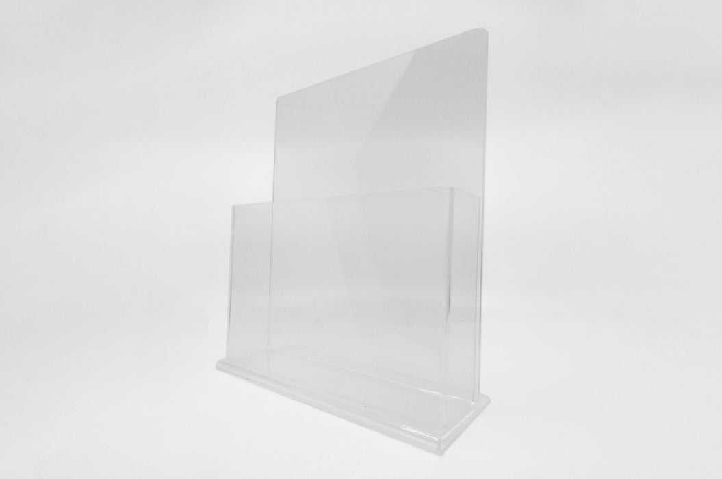 Clear Acrylic Literature Stand, Magazine Stand | Clubcard - Clubcard Printing Canada