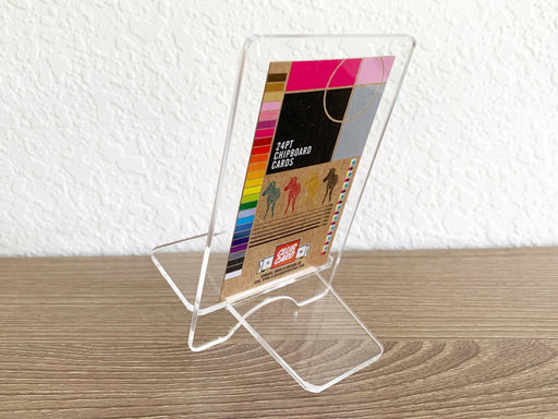 Clear Acrylic Mini Easel Style Book Stand - Clubcard Printing Canada