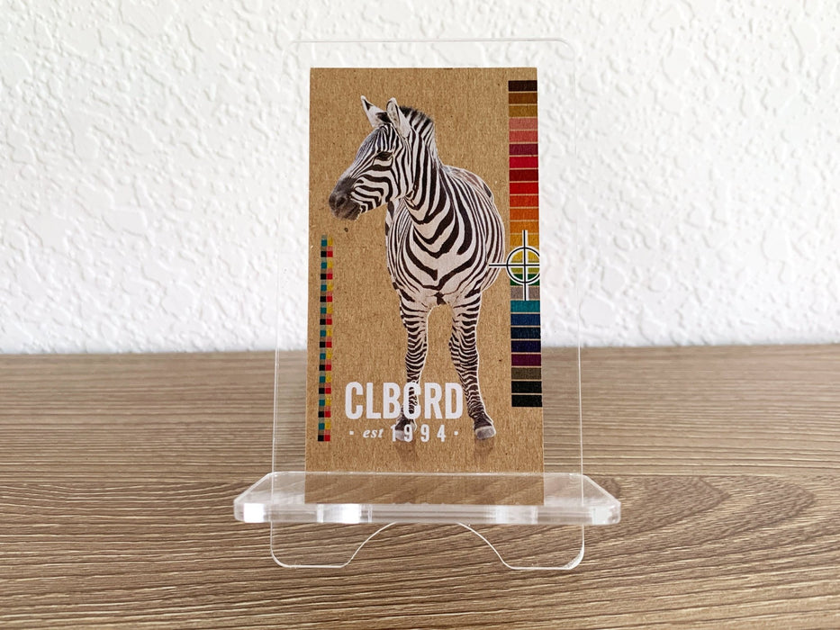 Clear Acrylic Mini Easel Style Book Stand - Clubcard Printing Canada