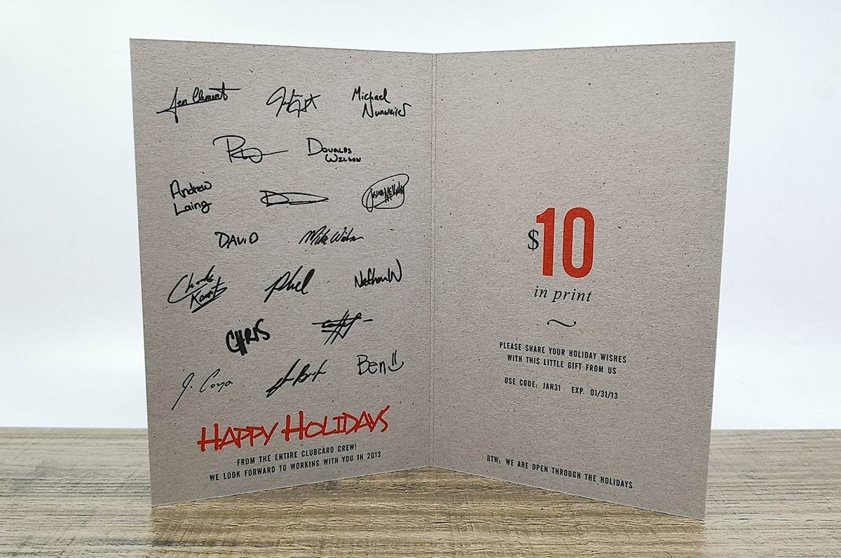 Concrete Grey Greeting Cards 20pt - Clubcard Printing Canada