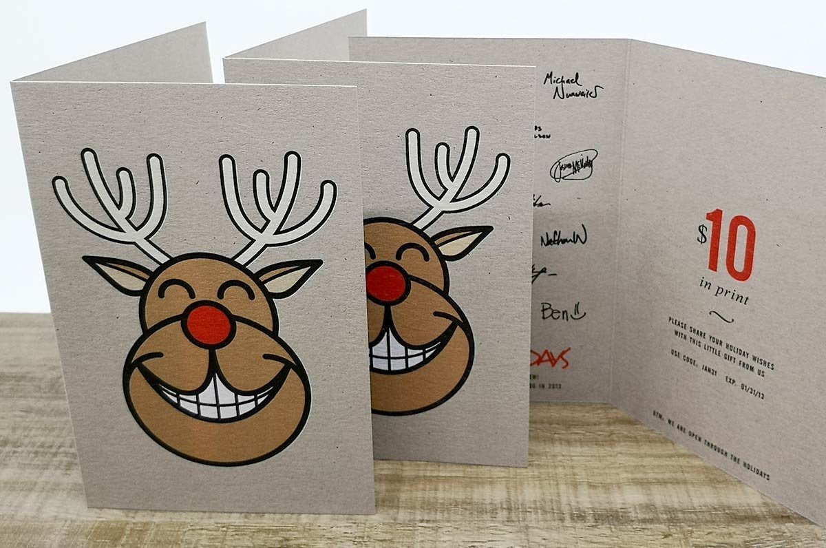 Concrete Grey Greeting Cards 20pt - Clubcard Printing Canada