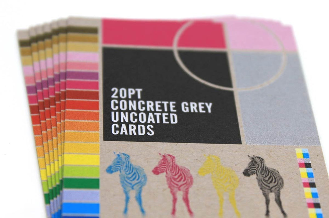 Concrete Grey Large Cards 20pt - Clubcard Printing Canada