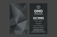 Dark Triangle Business Card Template - Clubcard Printing Canada