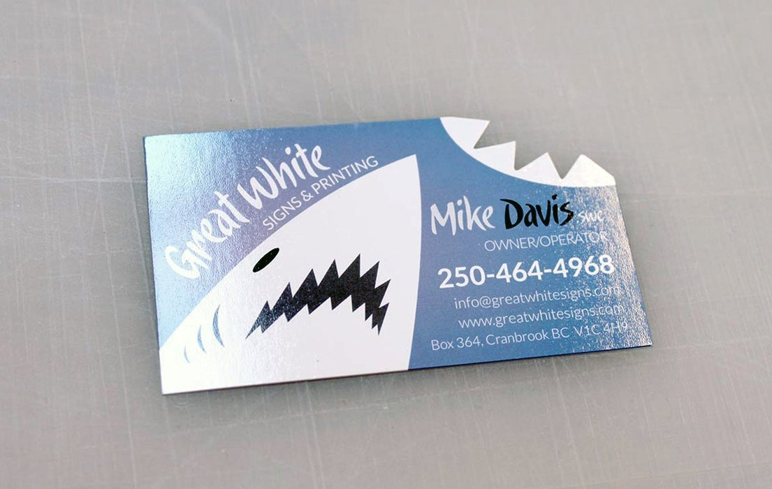 Die Cut Silk Laminated Cards - Clubcard Printing Canada