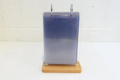 Flip Menu Display Stand With 5.75 x 8 Display Pockets | Wood + Acrylic - Clubcard Printing Canada