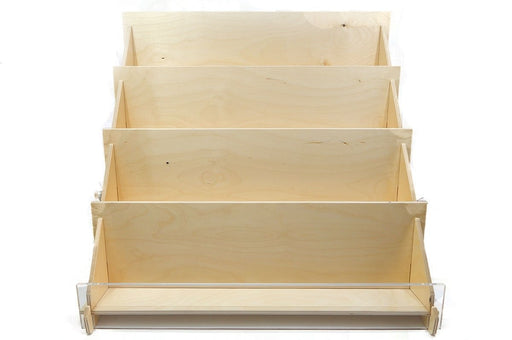 Four Level 17" Wide Card Display Rack For Countertops - Clubcard Printing Canada