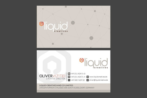 Liquid Business Card Template - Clubcard Printing Canada