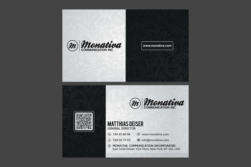 Paisley Business Card Template - Clubcard Printing Canada