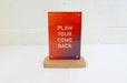 Quick Change Acrylic 4x6 Sign And Menu Holder w/ Magnets And Wood Base - Clubcard Printing Canada