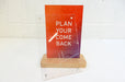 Quick Change Acrylic 4x6 Sign And Menu Holder w/ Magnets And Wood Base - Clubcard Printing Canada