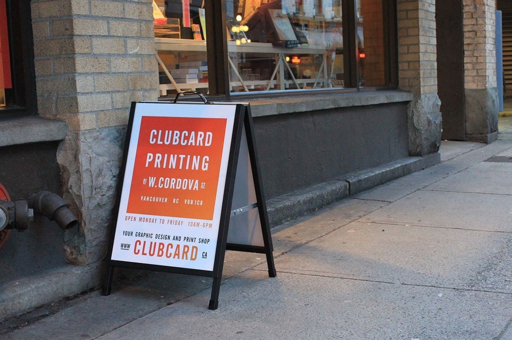 Sandwich Boards Signs - Clubcard Printing Canada