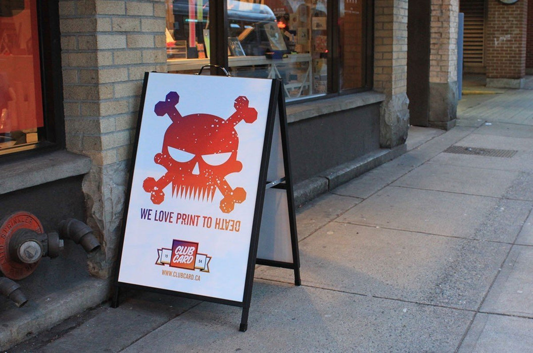 Sandwich Boards Signs - Clubcard Printing Canada