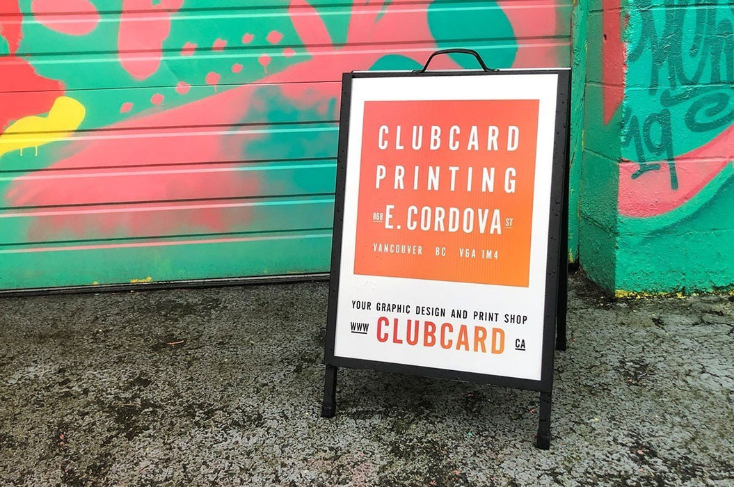 Sandwich Boards Signs - Clubcard Printing Canada