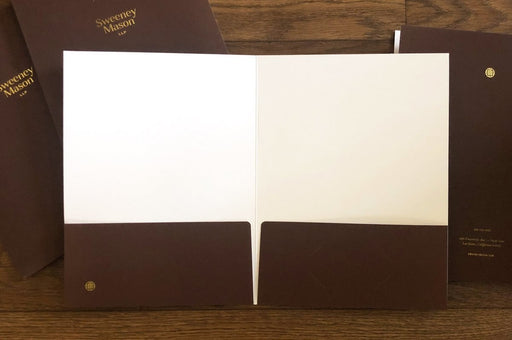 Silk Laminated Presentation Folders 19pt - Clubcard Printing Canada