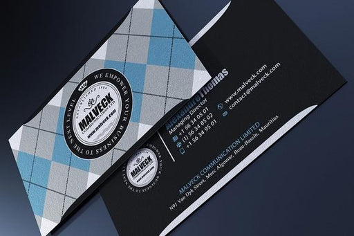 Tartan Business Card Template - Clubcard Printing Canada