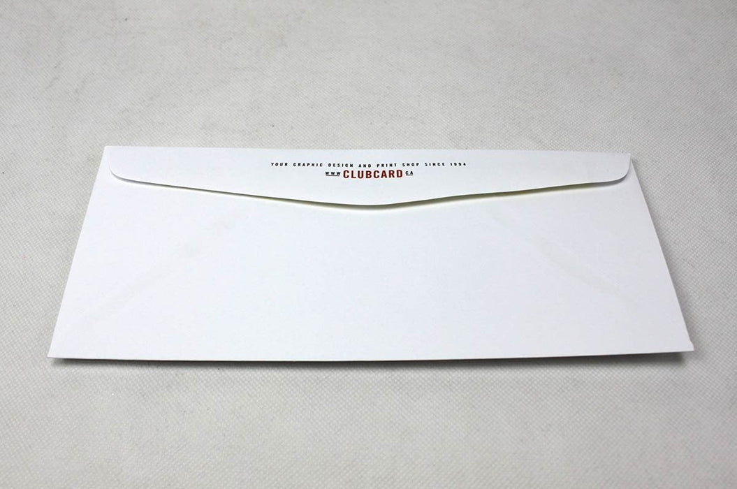 Uncoated No. 10 Envelopes 70lb - Clubcard Printing Canada