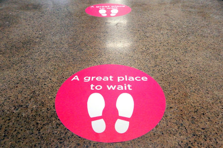 Vinyl Floor Stickers - Clubcard Printing Canada